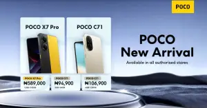 POCO Launches X7 Pro and C71 Smartphones in Nigeria with Bold Features
